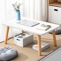 사각형 느티나무 테이블 (70cm) (화이트).디작소
