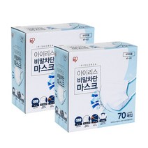 아이리스 비말차단용마스크 대형 국산 70매x 2 | Iris KF-AD Mask Large 70ct x 2
