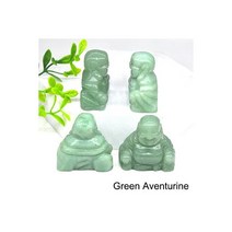 부처님 부처 자연 치유 크리스탈 스톤 조각 Maitreya Fengshui 동상 공예 비즈 Reiki 석영 차크라 홈 인테리어127076, 20Pcs, Green Aventurine