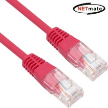 강원전자 넷메이트 NMC-U502R CAT.5E UTP 다이렉트 케이블(레드) 2m
