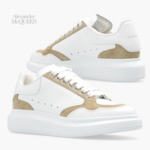 알렉산더맥퀸 23FW LARRY 크래프트 레더 화이트 베이지 여성 스니커즈
