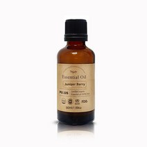 퓨어스 유기농 쥬니퍼베리 에센셜 오일 50ml / USD 아로마 베이스 페이스 릴렉싱, 1개