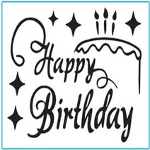파티용품 이벤트풍선 생일 축하 풍선 스티커 세트 보보 DIY 데칼 투명 어린이 파티 장식 1 개, Happy Birthday10