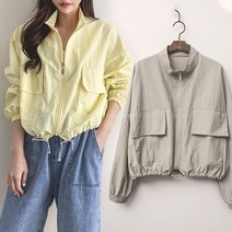 7783 (국내산)여성봄여름간절기 집업자켓점퍼바람막이