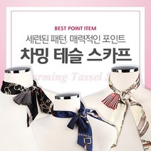 쁘띠 차밍 머플러 스카프 여성 테슬 타이 스카프