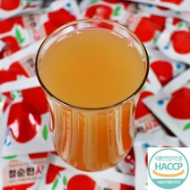 청송 사과즙 50포 (1봉 120ml) 100%사과 착즙주스 사과쥬스 NFC착즙 HACCP인증