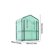 조립식온실 미니 정원 pe plant cover keep warm shed plastic garden plant insulation 커버 선반을 포함하지 않음, 2개의 레이어