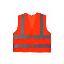 새벽 야간 작업 천소재 주머니 안전 조끼XL 라이딩조끼 배달조끼 도로공사조끼