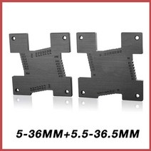 목공기계 부품MAKLE 고정밀 높이 게이지 5-36.5mm 목공 라우터 테이블 전기 원형 톱 조각 도구 측정 도구, 3SET