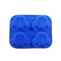 붕붕이 자동차 모양 실리콘몰드 4구 153x122x30mm