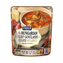 오뚜기 아침대용 회사간식 프레스코 헝가리안비프굴라쉬(상온) 간편아침 조식 아이간식 270G, 2세트