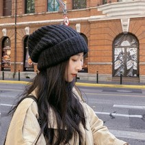 봉제인형 두껍게 하다 턱받이 캡 남자와 여자 가을과 겨울에 남자 탄탄 남녀공용 니트 숏 비니 니트비니 여자감 여성용 울 니트 양털 단추 비니 주방 홀 위생모 카페모자 베레모