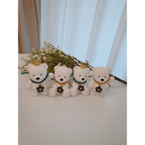 은은한 향이 오래가는 차량송풍구 방향제 곰돌이방향제 가죽곰돌이방향제 곰돌이 송풍구 곰돌이차량방향제, 화이트머스크, 서있는-흰색