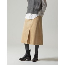 헤지스 레이디스 [21FW] 베이지 코듀로이 면혼방 밴딩스커트 HSSK1D019I1 409998