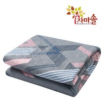 자미솔 전기요 브라운 바인 싱글 180X100cm EMF인증 전자파 차단 물빨래가능 캠핑용