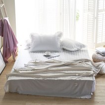 여름이불 얇은이불 린넨면 홑이불 더휴 160*210, 아이보리