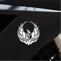 오토바이 바이크 멋있는 독수리 스티커 얼룩가리기 데코 VMAX1700 코멧250, 실버