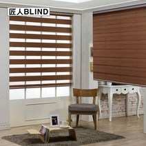 100cm x 110cm 장인블라인드 수퍼우드룩 콤비 블라인드 맞춤사이즈 주문