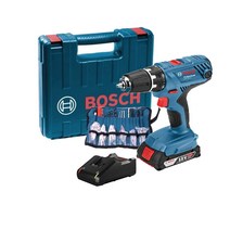 보쉬18V충전드릴GSR18v-21세트 본체+배터리2.0Ah+충전기+케이스+ 악세사리100P
