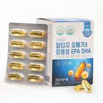 지웨이 알티지 rTG 오메가3 장용성 EPA DHA, 60캡슐, 1개, 60정