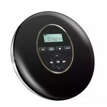 휴대용cd플레이어 아기cd플레이어 어학용 cdp 헤드폰 HiFi 음악 재생기 CD 워크맨 디스크 맨 플레이어 충, 02 Black