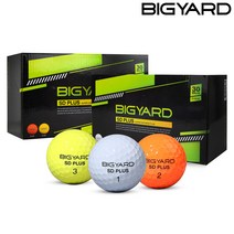 넥센 빅야드 SD PLUS 2피스 골프공 가성비 골프볼, 빅야드SD_옐로우_오렌지, 30개, 1세트