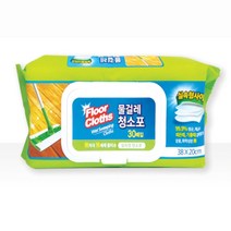 30매x10팩 실속형 물걸레 청소포 38x20 걸레용 물티슈 물청소포 바닥청소용 걸레티슈, 단품