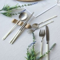 프리다 커트러리 시리즈 양식기 수저세트 포크 나이프, 아이보리-나이프, 본상품선택