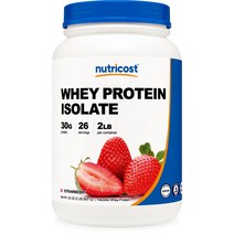 웨이 프로틴 아이솔레이트 2lb 딸기 밀크쉐이크맛 1병, 단품, 단품