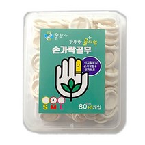 웰천사 손가락골무 80+5P 라텍스골무 미끄럼방지 골무, 85p M, 1개