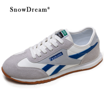 SnowDream 남자 캐주얼 베이직 스니커즈 슬립온 운동화 qdxh-N582