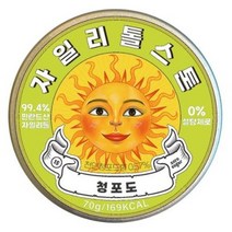 자일리톨스톤 캔디 청포도, 70g, 3개