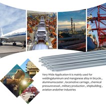 알루미늄봉 2mm 1.6mm 금속 알루미늄 마그네슘 실버 용접봉 플럭스 코어 와이어 브레이징 도구 메트릭 원형, 01 1.6 미리메터_01 20pcs