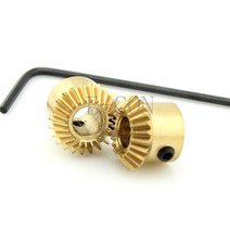 베벨기어 금속 우산 톱니 헬리컬 모터 24 4mm 5mm 보어 3mm 너비 05M T 1 개, 2.24 Teeth - 5mm