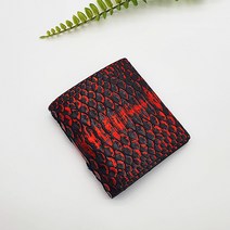 빨간지갑 오리지널 뱀피 남성 중지갑 돈들어오는지갑