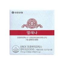 유한양행 여성유산균 엘레나 60캡슐 질건강 프로바이오틱스, 170mg