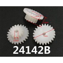 1+2 랙기어 24142b 0 5m 13mm 직경 24 치아 14 치아 pom, 24개의 치아 -- 14개의 치아, 2.05mm