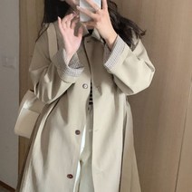 위위브렌 기본 롱 트렌치코트 자켓 데일리 아우터