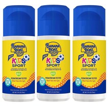 선크림 3팩 바나나보트 키즈 스포츠 롤온 로션 SPF 60+ - 2.5 fl oz (75m