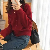 스웨터 가디건 가을 룩 머메이드한 여성 클래식 인싸템 니트 코트 핏아우터 상의 3210611668