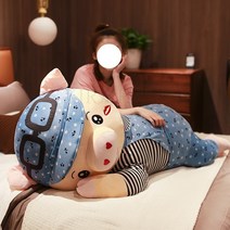 kirahosi 밸런타인데이 선물 준비 안고자는인형 바디필로우 26호+ 덧신 증정 DJle8izd, 수박 레드 실눈, 1.2M (30CM 돌고래 피규어+향낭 증정)