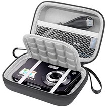 kodak pixpro fz43용 lacdo 디지털 카메라 케이스 canon powershot elph 180190360 sony dscw800dscw830 abergbest, 검은색