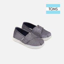 [탐스] [공식] 슈즈 키즈 스파클 글리터 슬립온 Pewter