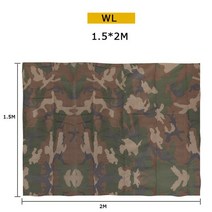메쉬쉘터 캠핑 타프 모기장 쉘터 1.5x2m 전술 위장 그물 카모 커버 육군 군사 메쉬 패브릭 천 태양 쉼터 사냥 블라인드, [02] WL