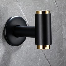 수전손잡이 구리 욕실 코너 싱글 콜드 가든 블랙 야외 소형 수도꼭지, 2.스타일 2