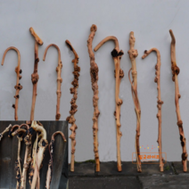 국산 수제 명아주 지팡이 청려장, 90cm, 03.프리미엄블랙(옻)