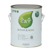 노루 순수100 4L 수성 내부 친환경 DIY 페인트 벽지, 라이트그린2