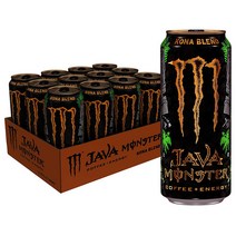 Monster Energy Java Kona Blend Coffee Drink 몬스터 에너지 코나 블렌드 커피 15oz(425g) 12개, .개, .ml