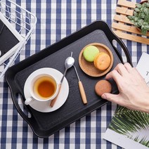 사각 업소용 손잡이 쟁반 트레이 핸들 카페, 소형, 본상품선택