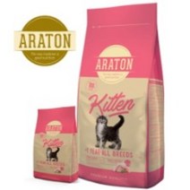 아라톤 키튼 고양이사료 1.5kg, 5개, 닭 칠면조 오리